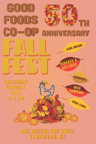 Good Foods 50th Anniversary Poster